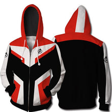 Carregar imagem no visualizador da galeria, VIP FASHION New Design Sublimation 3d Printed Marvel Endgame Avengers Quantum Clothing Couple Hoodies Superhero Iron Zipper Hood