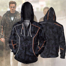 Carregar imagem no visualizador da galeria, VIP FASHION New Design Sublimation 3d Printed Marvel Endgame Avengers Quantum Clothing Couple Hoodies Superhero Iron Zipper Hood