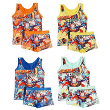 Carregar imagem no visualizador da galeria, Hot Marvel Kids Clothing Summer Cartoon sleeveless T-shirt Children Vest Spiderman Superman T shirts Panties Boxers Briefs set