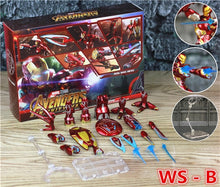 Carregar imagem no visualizador da galeria, Marvel 6" Iron Man MK50 HT Weapons Set Action Figure Ironman Nano Mark 50 85 KOs SHF Avengers Endgame Infinity War Hot Toys Doll