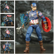 Carregar imagem no visualizador da galeria, Marvel Endgame Captain America 7" Action Figure Mijolnir Shield Steve Rogers Legends Avenger 4 Movie Spuer Hero ZD Toys Doll
