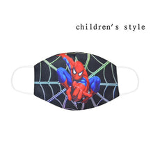 Carregar imagem no visualizador da galeria, Disney Marvel Spiderman Children's Face Maks Marvel Frozen Cotton Anti-Dust Protective Maks for boys girls toys