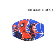 Carregar imagem no visualizador da galeria, Disney Marvel Spiderman Children's Face Maks Marvel Frozen Cotton Anti-Dust Protective Maks for boys girls toys