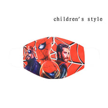 Carregar imagem no visualizador da galeria, Disney Marvel Spiderman Children's Face Maks Marvel Frozen Cotton Anti-Dust Protective Maks for boys girls toys