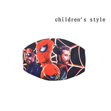 Carregar imagem no visualizador da galeria, Disney Marvel Spiderman Children's Face Maks Marvel Frozen Cotton Anti-Dust Protective Maks for boys girls toys