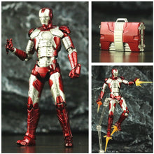 Carregar imagem no visualizador da galeria, Marvel Iron Man 2 Movie MK5 MKV 6" Action Figure Film Ironman Mark 5 V Briefcase Armor KO's SHF Tony Stark Legends Toys Doll