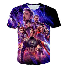 Carregar imagem no visualizador da galeria, 3D Boys t-shirt kids Marvel Superhero Iron Man Thor Hulk Captain America Spiderman Boys Kid Cartoon girls clothes camisetas 2020