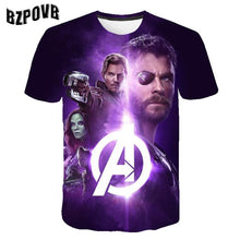 Carregar imagem no visualizador da galeria, Summer Children Avenagers Cartoon T Shirts Boys Girls Avengers T Shirt Kids Pokemon T-shirts Summer Clothes 3-14Y