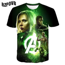 Carregar imagem no visualizador da galeria, Summer Children Avenagers Cartoon T Shirts Boys Girls Avengers T Shirt Kids Pokemon T-shirts Summer Clothes 3-14Y
