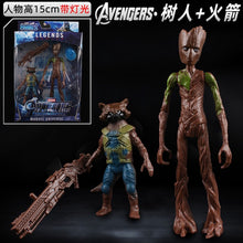 Carregar imagem no visualizador da galeria, Marvel Avengers Spiderman Iron Man Hulk Black Panther Captain America Thanos Doctor Strange Thor Action Figures Model Toy