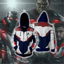 Carregar imagem no visualizador da galeria, VIP FASHION New Design Sublimation 3d Printed Marvel Endgame Avengers Quantum Clothing Couple Hoodies Superhero Iron Zipper Hood

