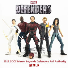 Carregar imagem no visualizador da galeria, Marvel Legends SDCC 2018 Defenders Rail Authority 6&quot; TV Action Figure Matt Murdock Jessica Luke Cage Iron Fist Colleen Wing Toys
