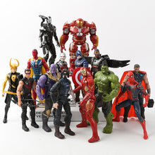 Carregar imagem no visualizador da galeria, Marvel Avengers 3 Infinity War Action Figures Toys Hulk Captain America Spiderman Thanos Iron Man Hulkbuster Christmas gift
