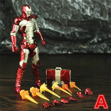 Carregar imagem no visualizador da galeria, Marvel Iron Man 2 Movie MK5 MKV 6&quot; Action Figure Film Ironman Mark 5 V Briefcase Armor KO&#39;s SHF Tony Stark Legends Toys Doll
