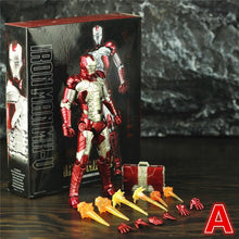 Carregar imagem no visualizador da galeria, Marvel Iron Man 2 Movie MK5 MKV 6&quot; Action Figure Film Ironman Mark 5 V Briefcase Armor KO&#39;s SHF Tony Stark Legends Toys Doll
