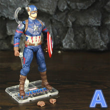 Carregar imagem no visualizador da galeria, Marvel Endgame Captain America 7&quot; Action Figure Mijolnir Shield Steve Rogers Legends Avenger 4 Movie Spuer Hero ZD Toys Doll
