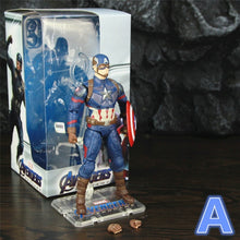 Carregar imagem no visualizador da galeria, Marvel Endgame Captain America 7&quot; Action Figure Mijolnir Shield Steve Rogers Legends Avenger 4 Movie Spuer Hero ZD Toys Doll
