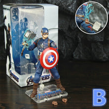 Carregar imagem no visualizador da galeria, Marvel Endgame Captain America 7&quot; Action Figure Mijolnir Shield Steve Rogers Legends Avenger 4 Movie Spuer Hero ZD Toys Doll
