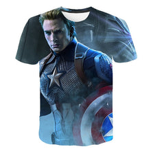 Carregar imagem no visualizador da galeria, 3D Boys t-shirt kids Marvel Superhero Iron Man Thor Hulk Captain America Spiderman Boys Kid Cartoon girls clothes camisetas 2020

