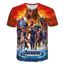 Carregar imagem no visualizador da galeria, 3D Boys t-shirt kids Marvel Superhero Iron Man Thor Hulk Captain America Spiderman Boys Kid Cartoon girls clothes camisetas 2020
