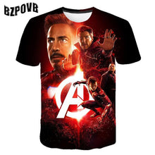 Carregar imagem no visualizador da galeria, Summer Children Avenagers Cartoon T Shirts Boys Girls Avengers T Shirt Kids Pokemon T-shirts Summer Clothes 3-14Y
