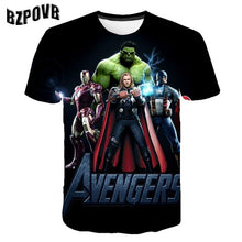 Carregar imagem no visualizador da galeria, Summer Children Avenagers Cartoon T Shirts Boys Girls Avengers T Shirt Kids Pokemon T-shirts Summer Clothes 3-14Y
