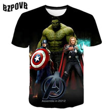 Carregar imagem no visualizador da galeria, Summer Children Avenagers Cartoon T Shirts Boys Girls Avengers T Shirt Kids Pokemon T-shirts Summer Clothes 3-14Y
