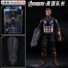 Carregar imagem no visualizador da galeria, Marvel Avengers Spiderman Iron Man Hulk Black Panther Captain America Thanos Doctor Strange Thor Action Figures Model Toy
